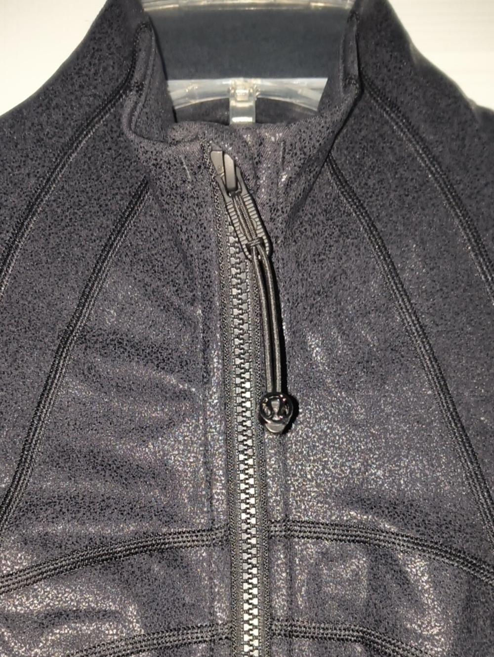 Lululemon Define Jacket *Spark Luminosity Foil Print Black Size 4 - Picture 3 of 6